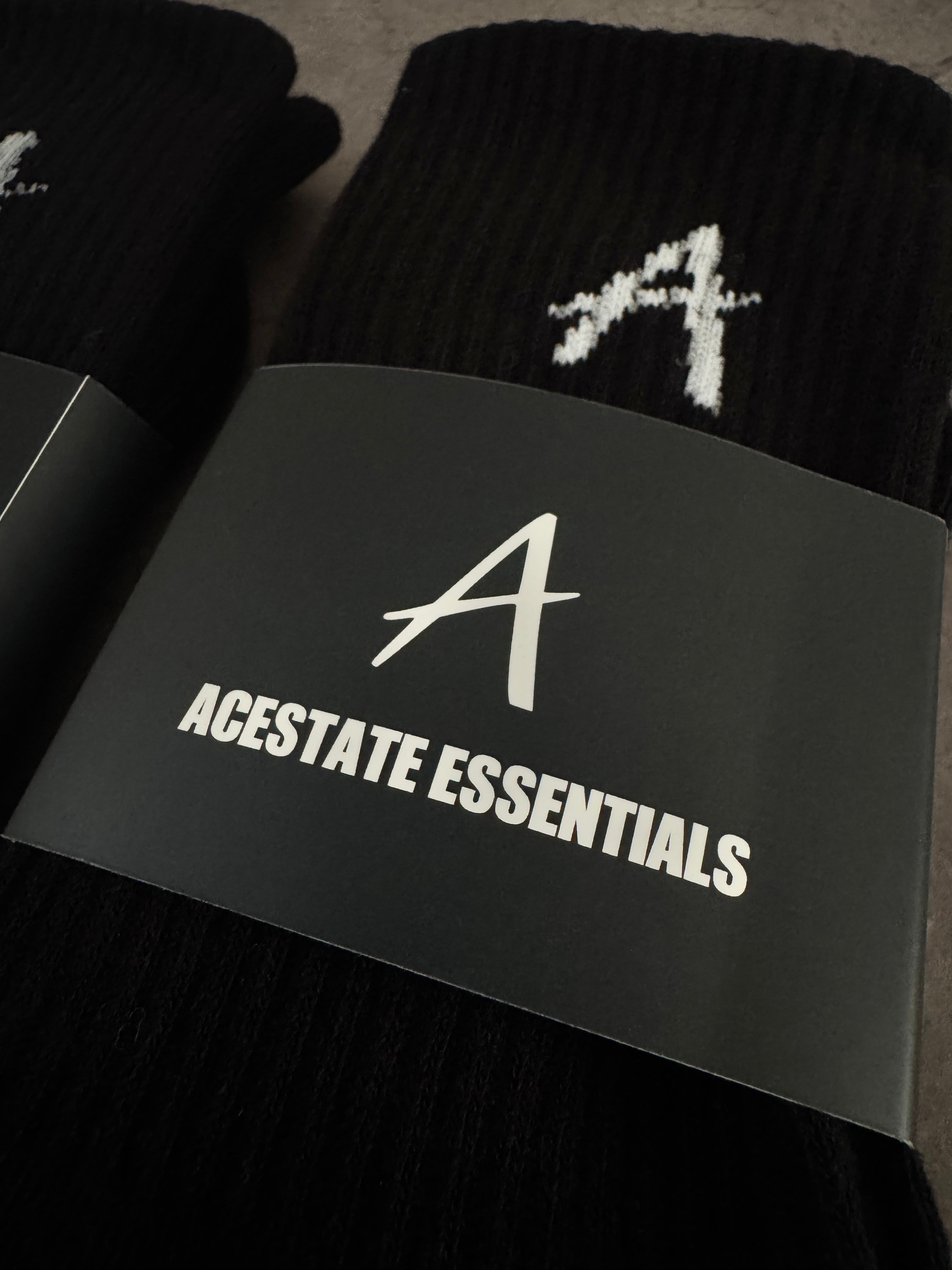 Essential Socks 2-Pack (Black)