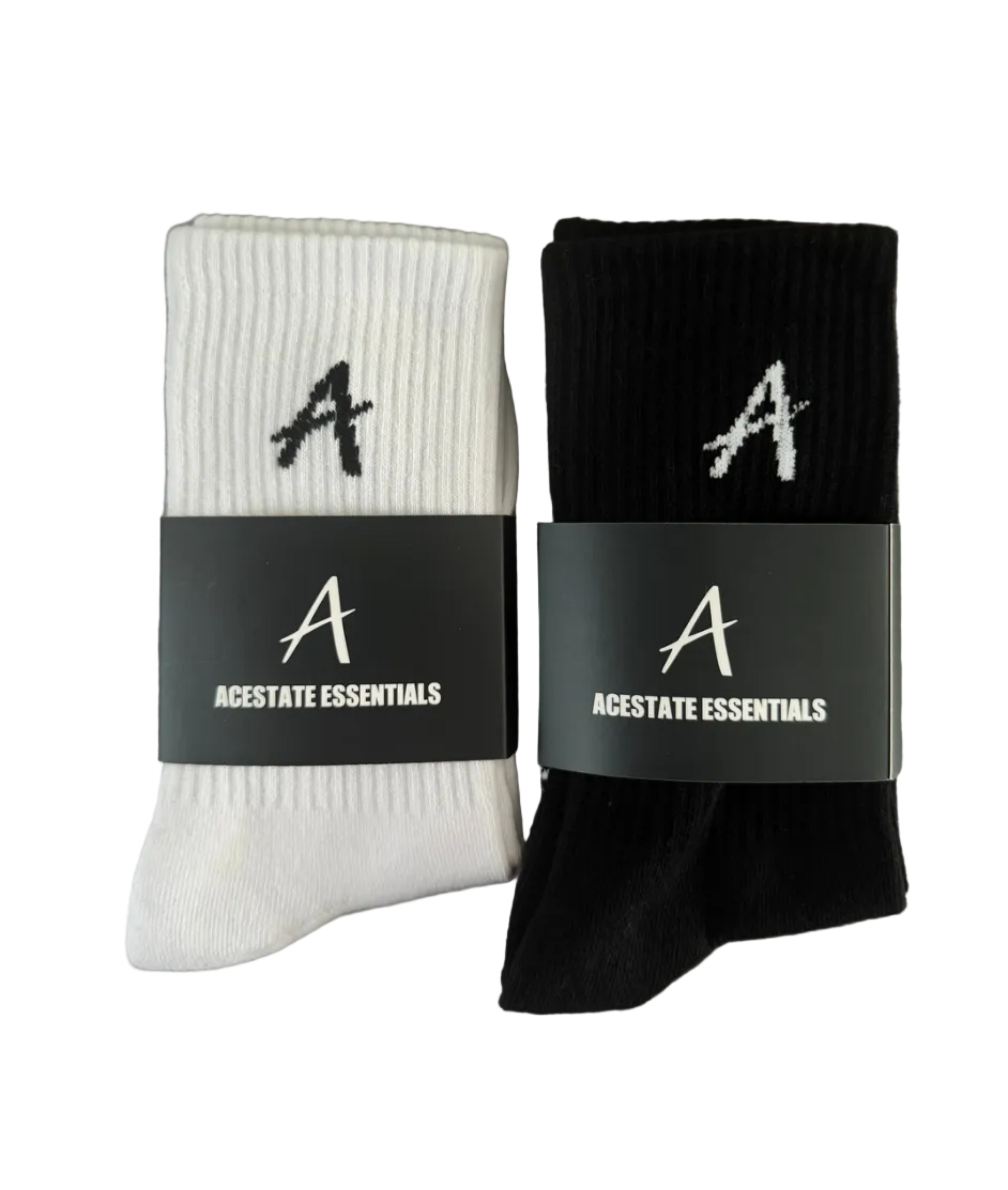 Essential Socks 2-Pack (Black & White)