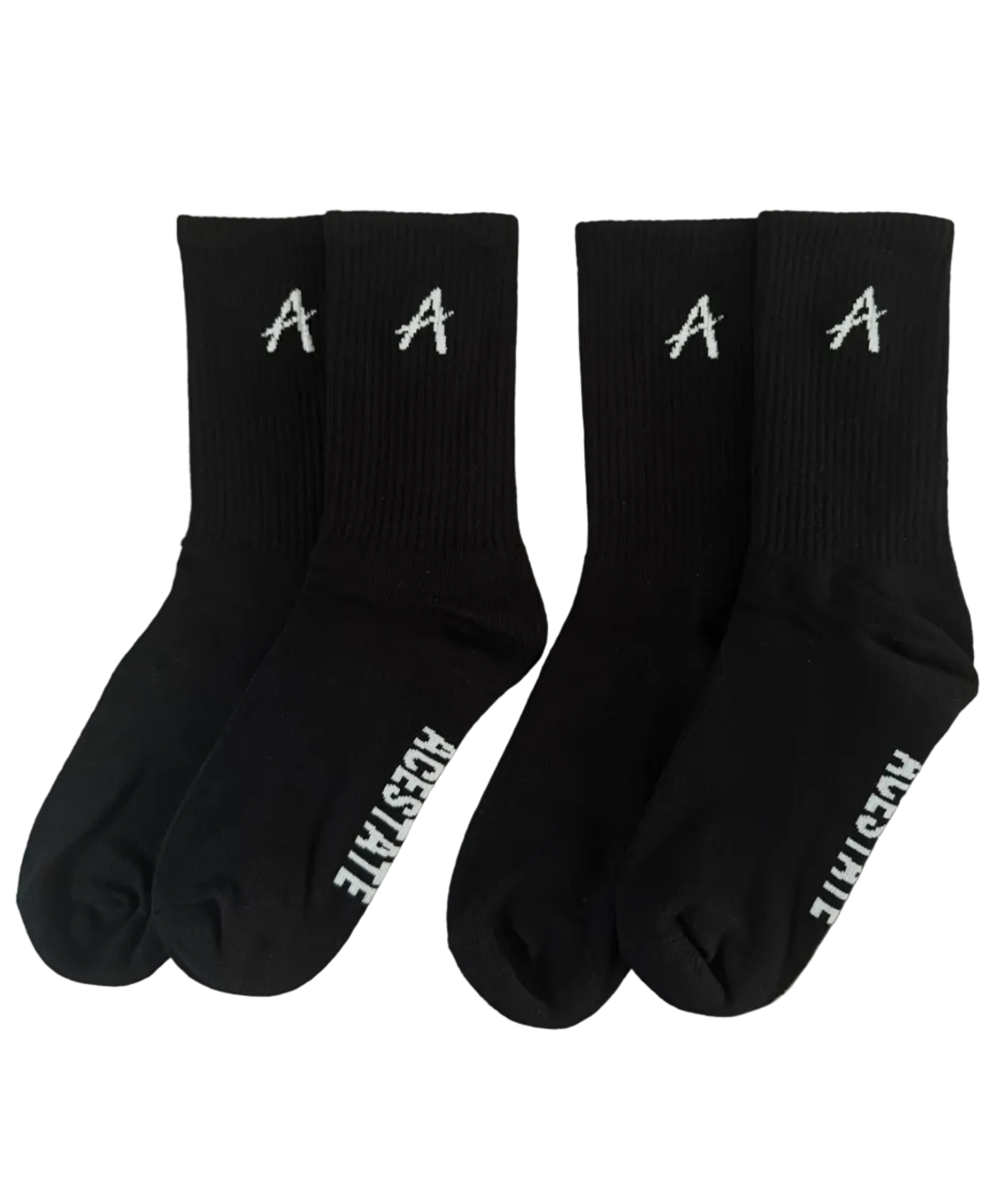 Essential Socks 2-Pack (Black)